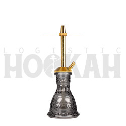 Cachimba-Mr-Shisha-Baby-Gold+Base-Rusa-Micro-Tallada-Smoke