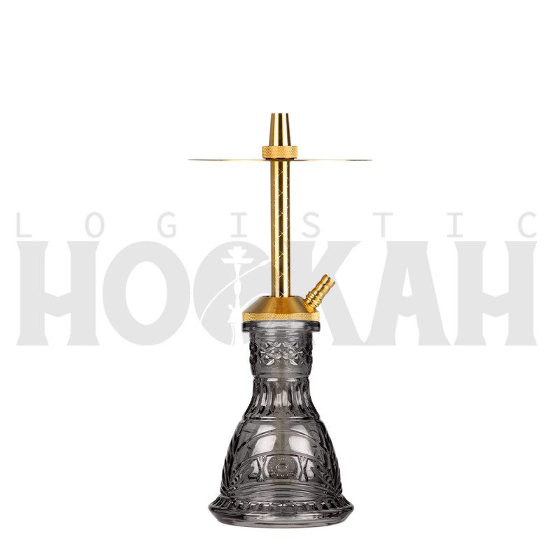 Cachimba-Mr-Shisha-Baby-Gold+Base-Rusa-Micro-Tallada-Smoke