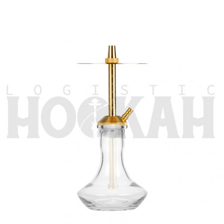 Cachimba-Mr-Shisha-Baby-Gold+Base-Rusa-Mini-Clear