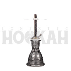 Cachimba-Mr-Shisha-Baby-Silver+Base-Rusa-Micro-Tallada-Smoke