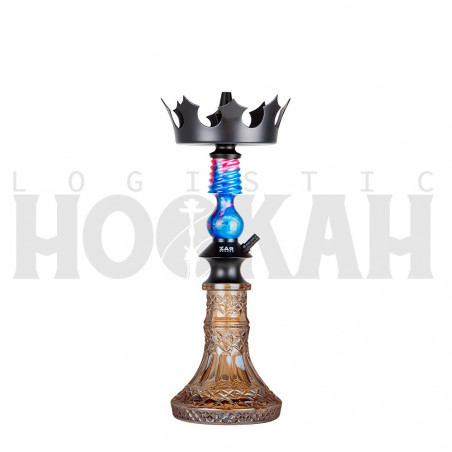 Cachimba-Zar-Hookah-Gufy-Azul+Base-Rusa-Mini-Glass-A-Amber
