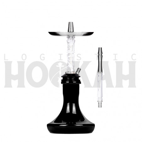 Cachimba-Moze-Breeze-Two-Wavy-Frosted+Base-Rusa-Mini-Full-Black