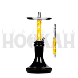 Cachimba-Moze-Breeze-Two-Wavy-Yellow+Base-Rusa-Mini-Full-Black
